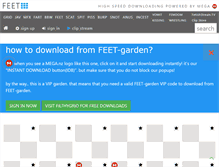 Tablet Screenshot of feet-garden.com